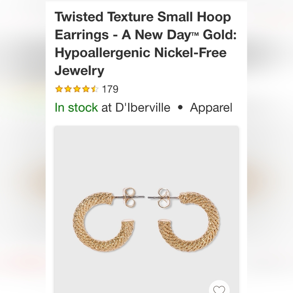 A New Day -Twisted Texture Small Hoop Earrings